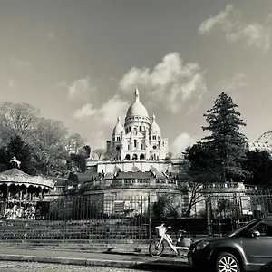  Séjour chez l'habitant Chambre au calme à Montmartre near Sacré-Coeur !